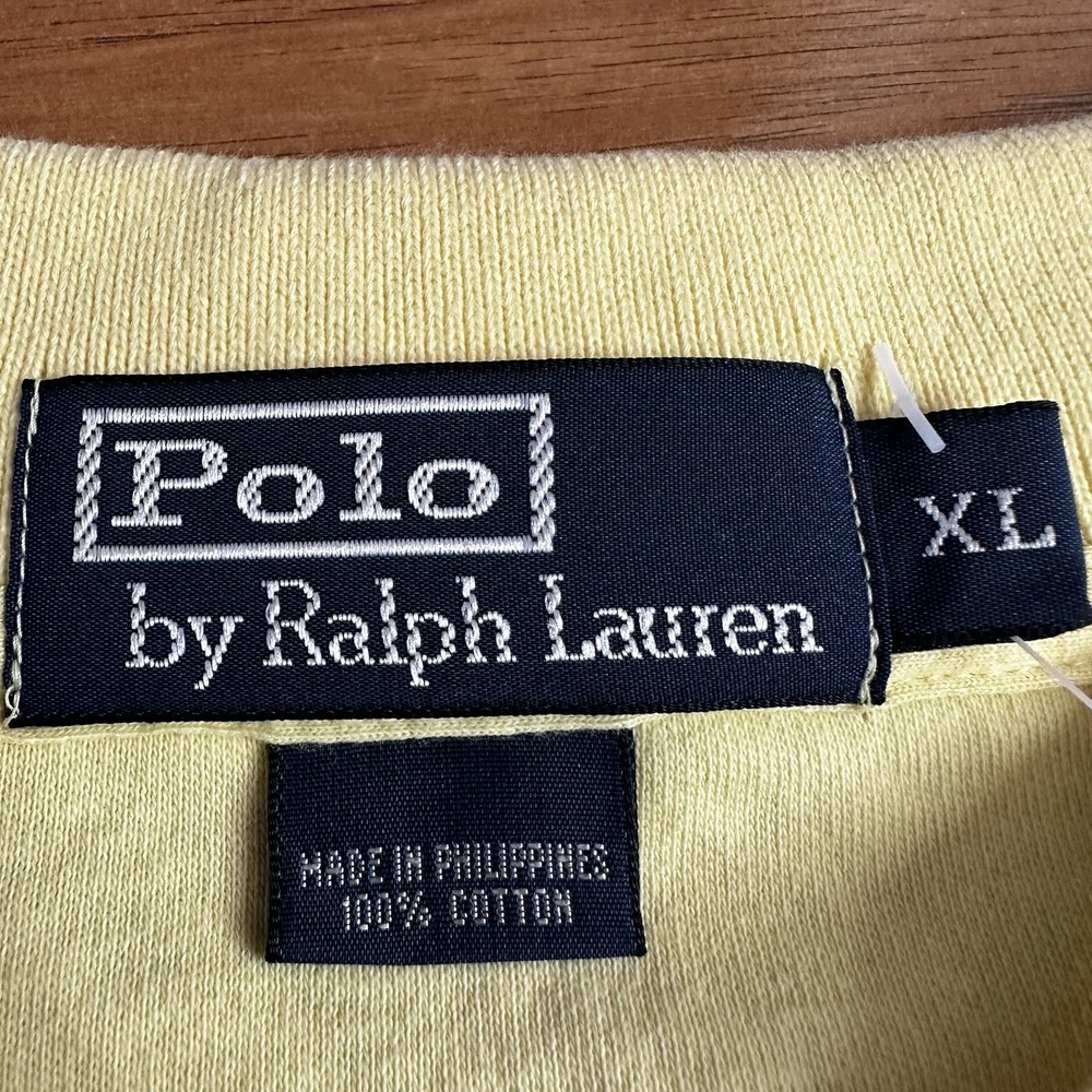 NEW Vintage Polo Ralph Lauren Shirt Mens XL Lemonade Cotton Casual Golf Summer - Picture 4 of 7